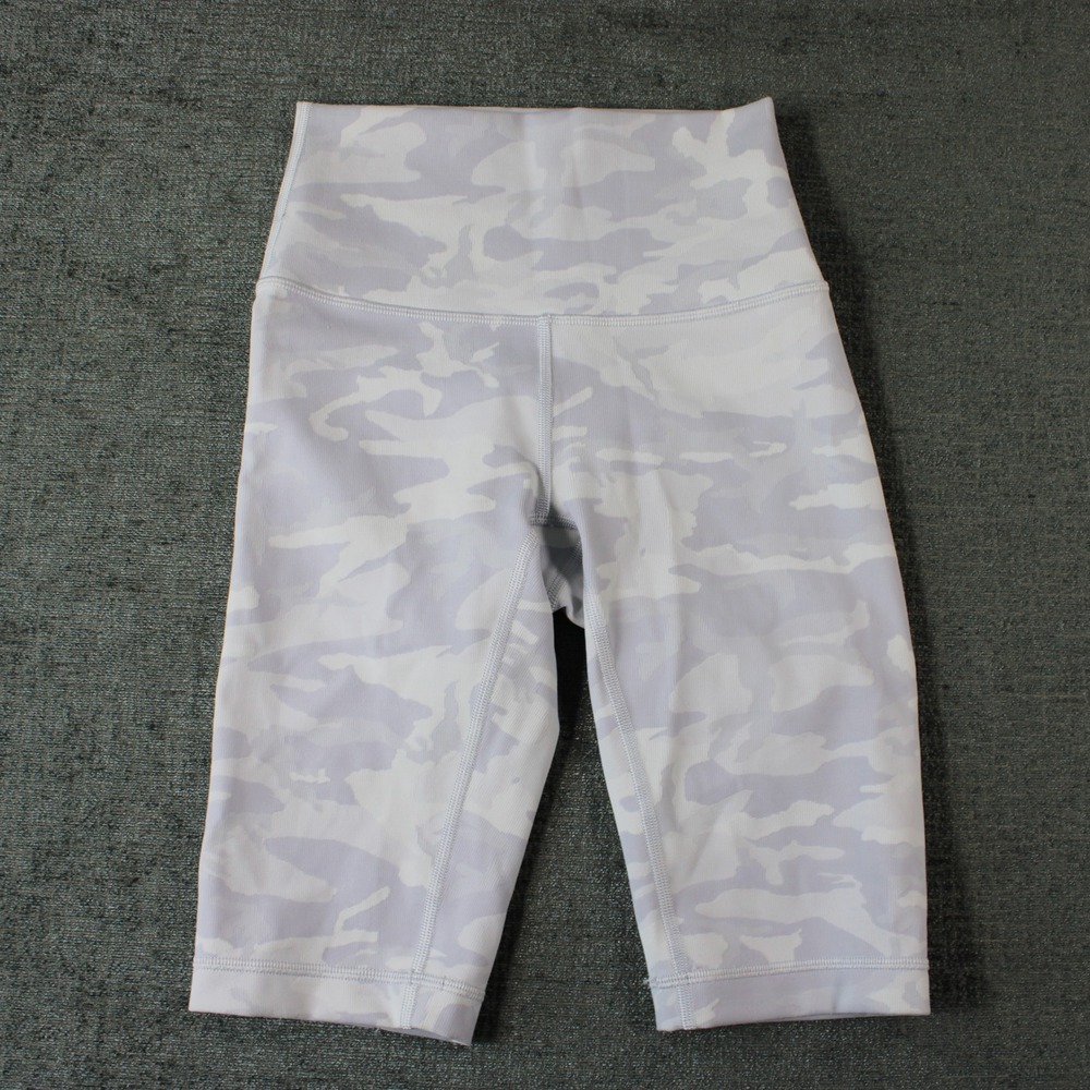 Lululemon Align High-Rise Short 10 Heritage 365 Camo Crisp White Multi Size 2